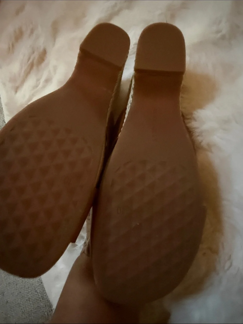 AEROSOLES Brown Cross-Band Wedge Sandals with Gold Accent